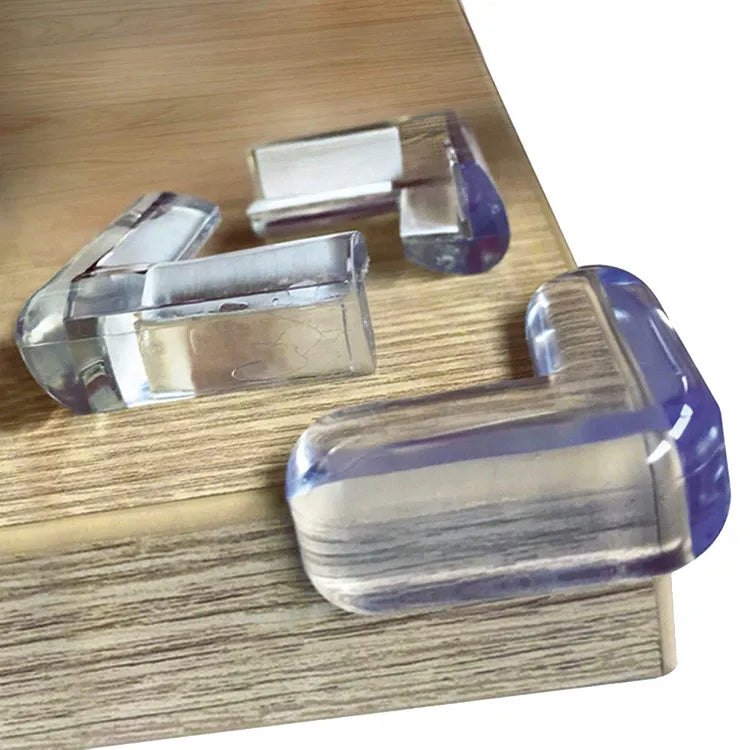 Pack of 4 Silicone Table Corner Protectors – Baby & Kids Safety Corner Guards