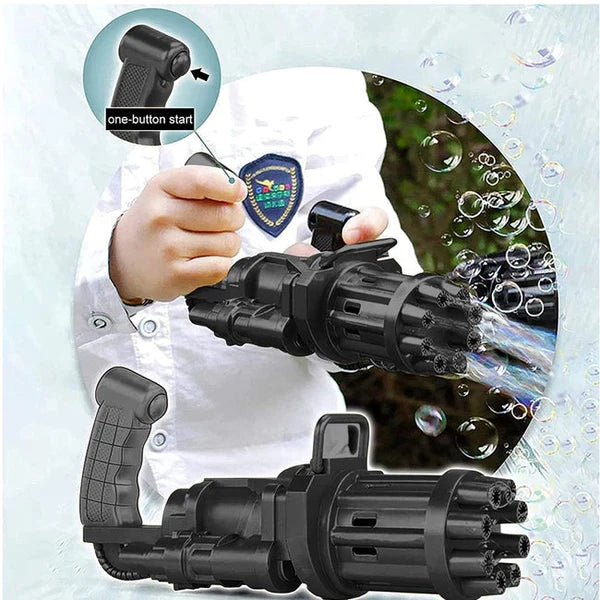 Automatic Bubble Gun for Kids – Battery Powered Bubble Blaster Toy