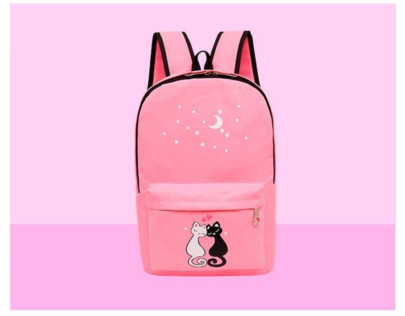 4-Piece Kids School Bag Set – Backpack, Lunch Bag, Pencil Case & Drawstring Bag