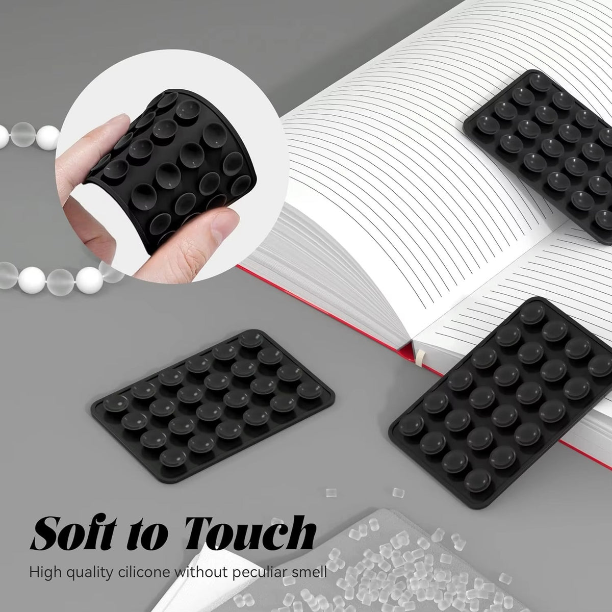 Mobile Bubble Grip – Double-Sided Silicone Suction Phone Holder