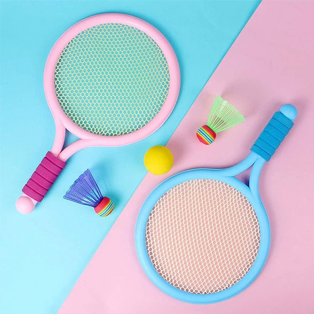 Kids Badminton & Tennis Racket Set – 2 Rackets with Ball & Shuttlecock