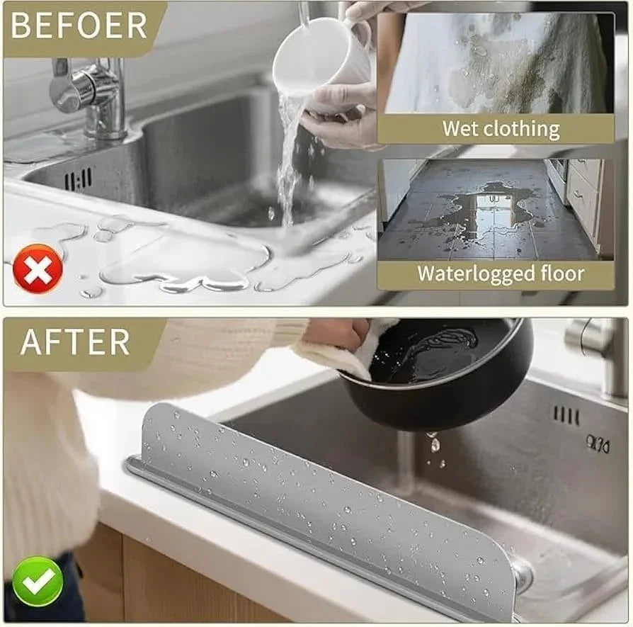 SplashGuard™ Silicone Sink Water Splash Guard – 14 Inch