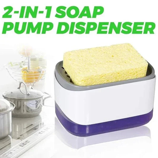 SoapMate™ 2-in-1 Dish Soap Dispenser with Sponge Holder