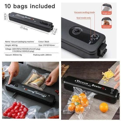 FreshLock™ Portable Vacuum Food Sealer with 5 Bags