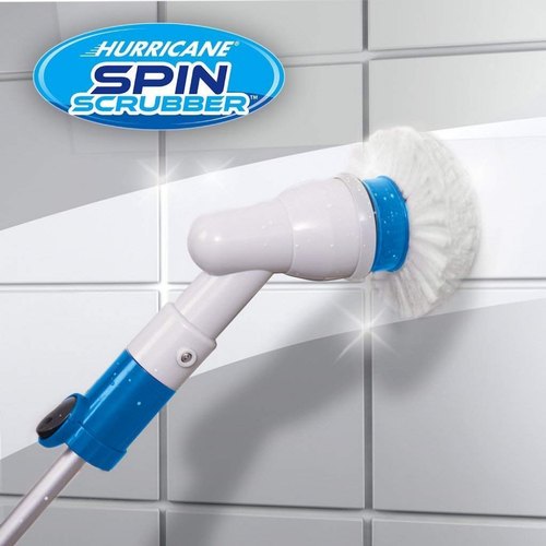 Electric Cleaning Brush – Long Handle Spin Scrubber