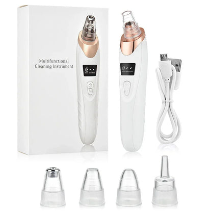 Electric Blackhead Remover Vacuum – 5-Head Pore Cleaner & Facial Suction Tool