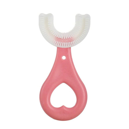 360° U-Shaped Silicone Baby Toothbrush – Kids Teeth Cleaning Brush with Box