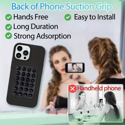 Mobile Bubble Grip – Double-Sided Silicone Suction Phone Holder