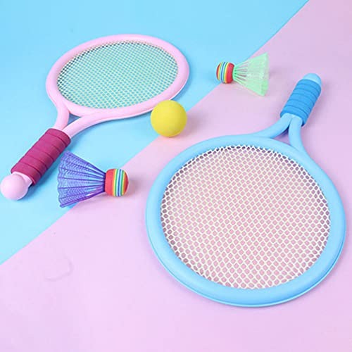 Kids Badminton & Tennis Racket Set – 2 Rackets with Ball & Shuttlecock