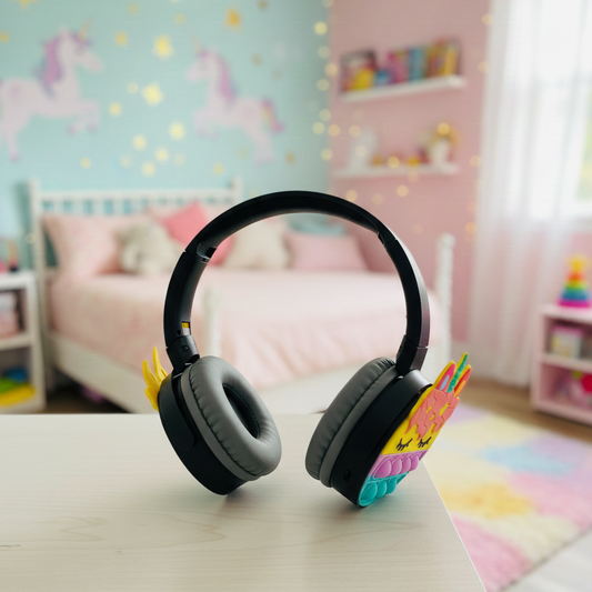 SAMONPOW Kids Bluetooth Headphones – Wireless Headphones with Mic for School & Travel