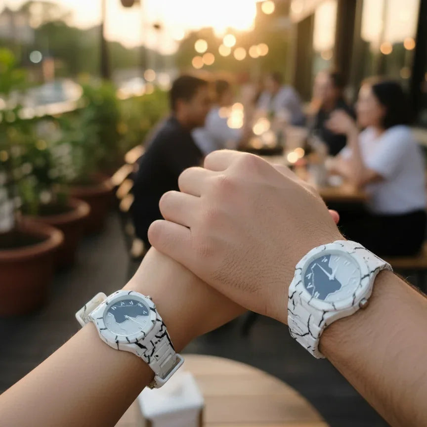 Tiger Aura Pair Watches – Stylish His & Hers Couple Watch Set