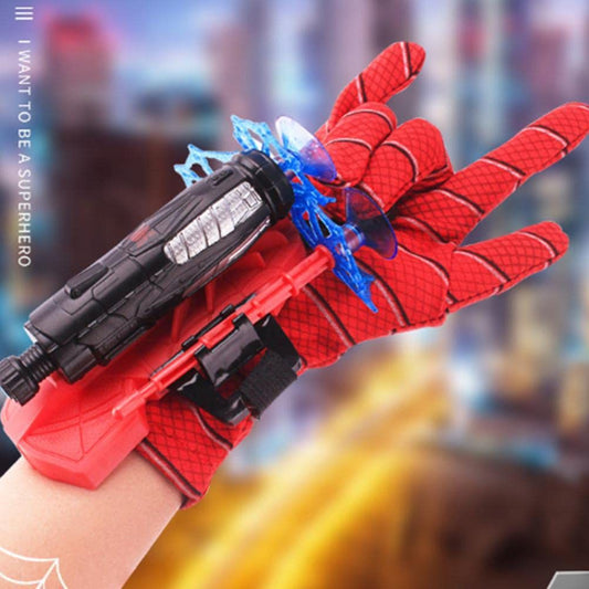 Spiderman Web Dart Shooter – Kids Spider Launcher Toy with Gloves
