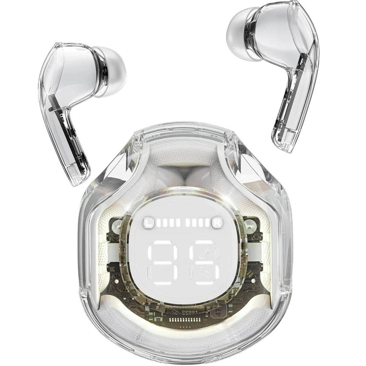 Air39 Transparent Wireless Earbuds – Bluetooth 5.3 TWS with LED Display