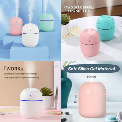 Mini USB Air Humidifier – Portable Cool Mist Diffuser with Night Light