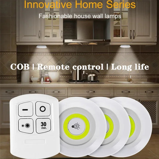 GlowTap™ 3-Pack LED Remote Control Tap Lights