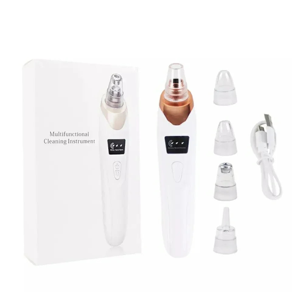 Electric Blackhead Remover Vacuum – 5-Head Pore Cleaner & Facial Suction Tool