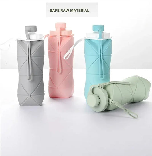 FlexiSip™ 600ml Silicone Foldable Water Bottle