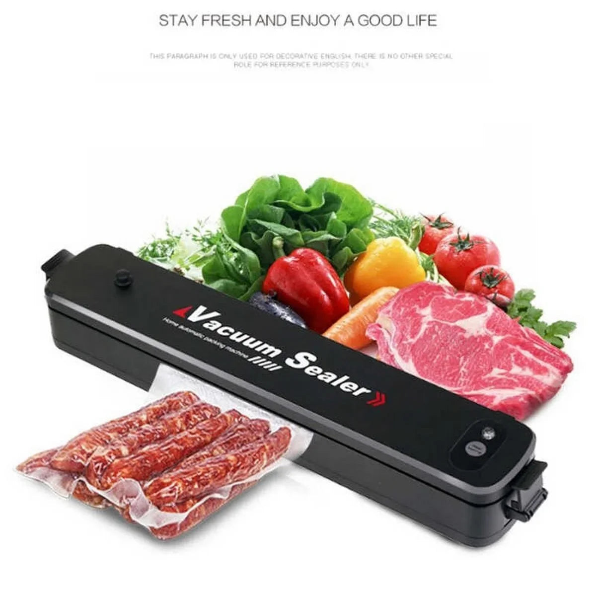 FreshLock™ Portable Vacuum Food Sealer with 5 Bags