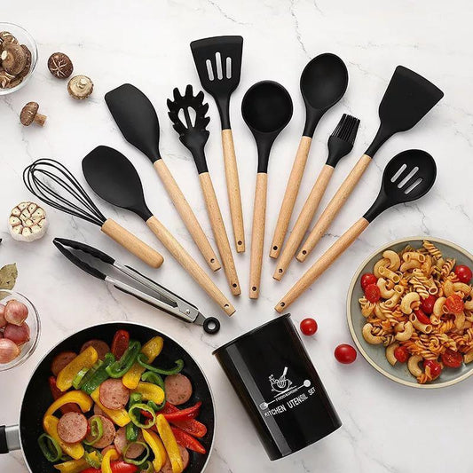 ChefEase™ 12-Piece Silicone Kitchen Utensil Set