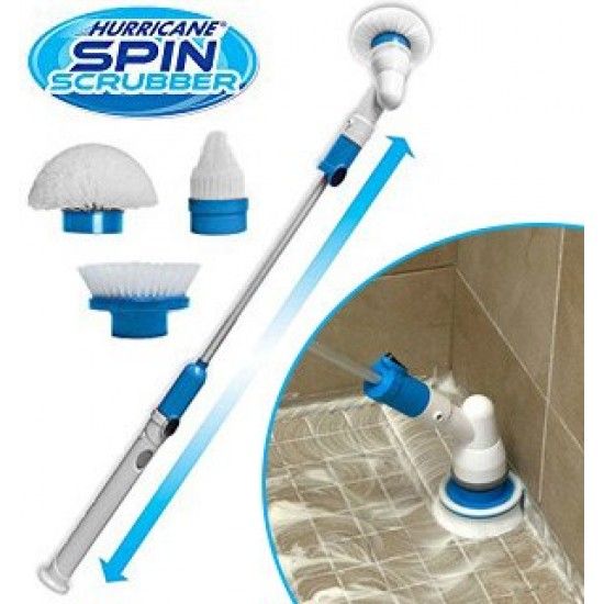 Electric Cleaning Brush – Long Handle Spin Scrubber