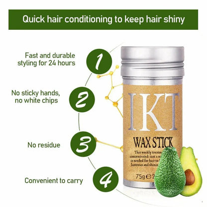 Hair Wax Stick – Frizz Control & Smooth Hair Styling Stick for Men, Women & Kids