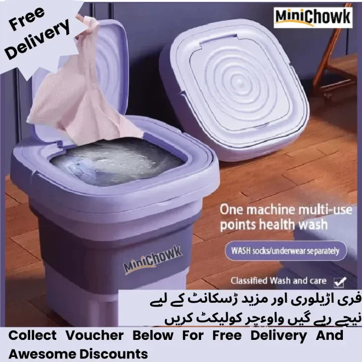 Portable Washing Machine for Travel & Home (random color)