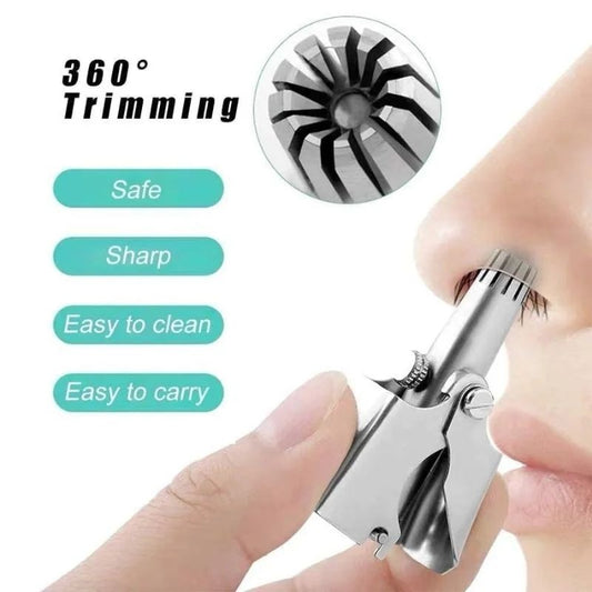 360° Precision Nose Hair Trimmer – Safe & Easy Grooming