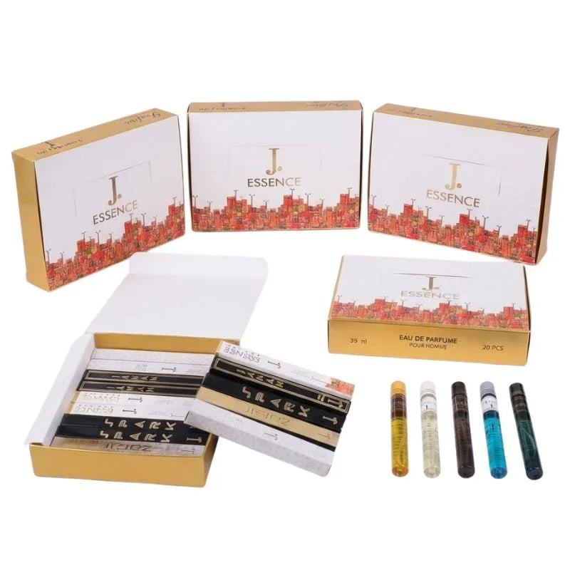 J. Premium 20-Piece Fragrance Collection | 5 Scents | EDP Gift Set for Men & Women